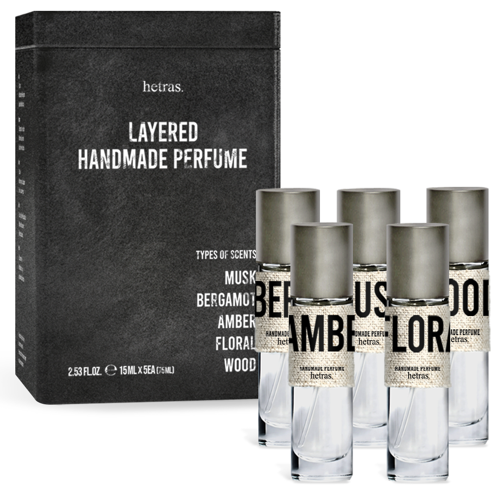 HETRAS Layered Handmade Perfume 15ml x 5 (75ml) — HETRAS Hong Kong