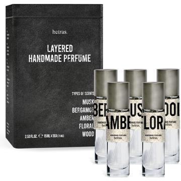 HETRAS Layered Handmade Perfume 15ml x 5 (75ml) — HETRAS Hong Kong