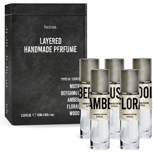 HETRAS Layered Handmade Perfume 15ml x 5 (75ml) — HETRAS Hong Kong