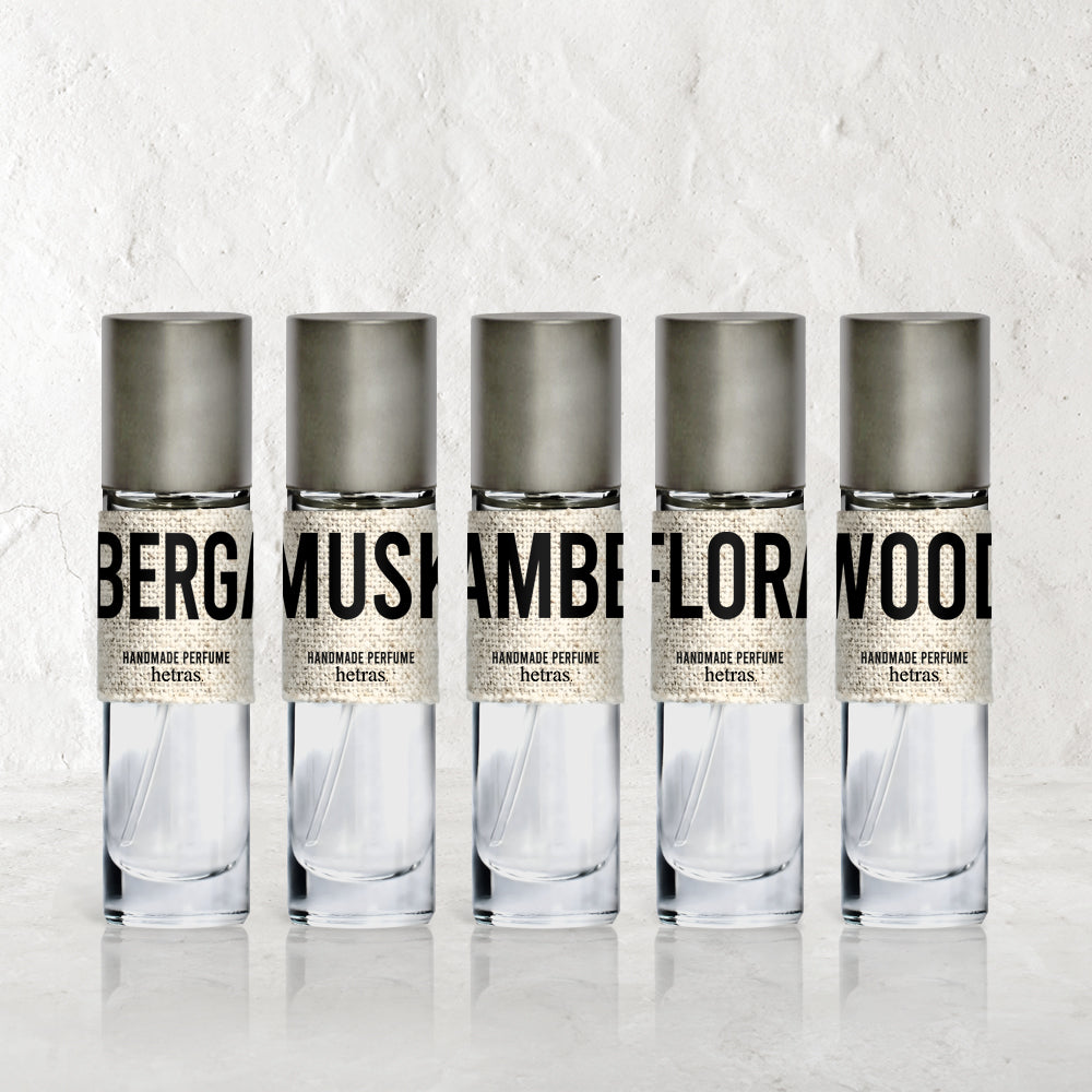 HETRAS Layered Handmade Perfume 15ml x 5 (75ml) — HETRAS Hong Kong